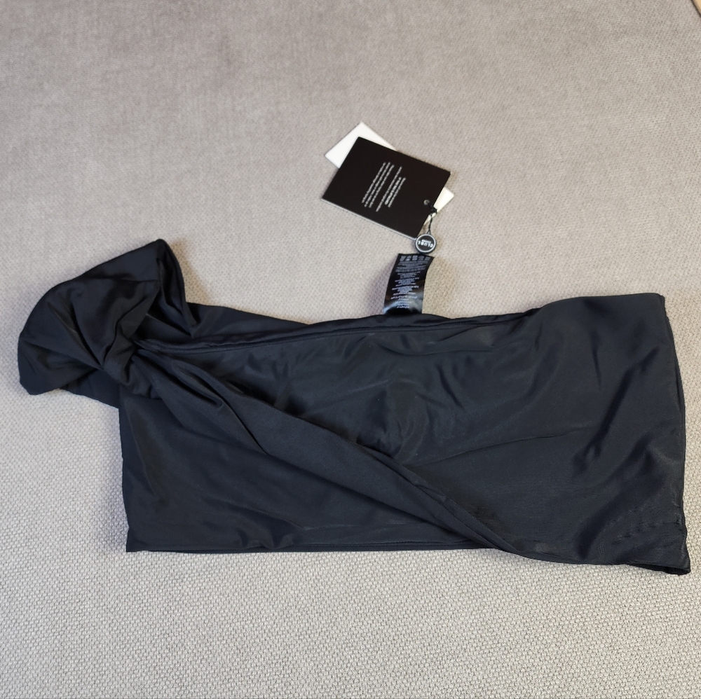 NWT Club‎ L London Dusk Black Draped Bandeau Bikini Top Women's Size 10 - Picture 16 of 16
